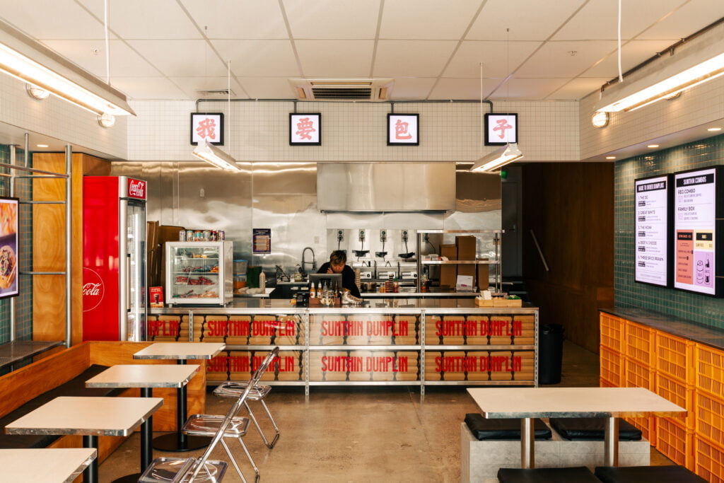 chinese interior design restaurant Sumthin Dumplin Wairau Design
