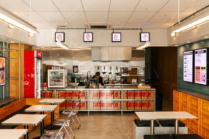 chinese interior design restaurant Sumthin Dumplin Wairau Design